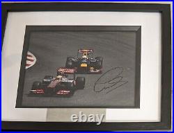 Hand Signed Lewis Hamilton Photo Framed With COA