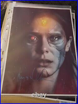 Hand Signed Photo 10x8 With Coa Elisabeth Olsen Marvel Avengers Wandavision