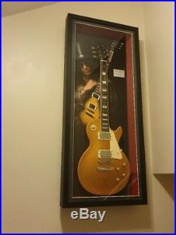 Hand Signed Slash Framed Guitar Guns & Roses with COA and Signing Pictures