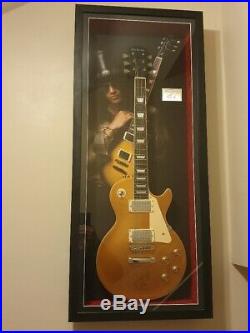 Hand Signed Slash Framed Guitar Guns & Roses with COA and Signing Pictures