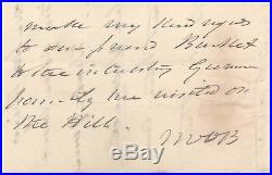 Handwritten Letter Signed by Martin Van Buren with COA