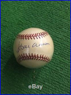 Hank Aaron Signed Autograph Baseball With COA Authenticity