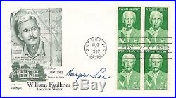 Harper Lee Signed First Day Cover Honoring William Faulkner in 1987 with COA