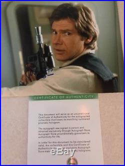 Harrison Ford Star Wars Autographed In Person 8x10 Photo with COA