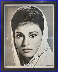 Haya Harareet Famous Ben Hur Actress, Framed Hand Signed Photo (10'X8') With COA