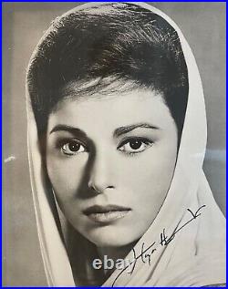 Haya Harareet Famous Ben Hur Actress, Framed Hand Signed Photo (10'X8') With COA