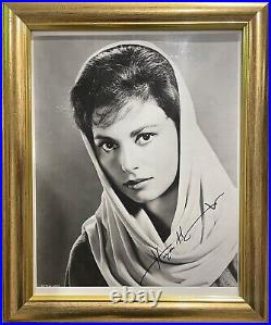 Haya Harareet Famous Ben Hur Actress, Framed Hand Signed Photo (11'X9') With COA