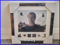 Henry Cavill 1/50 Limited Edition Signed Framed Superman Jersey Stamps with CoA