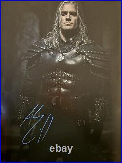 Henry Cavill Signed Witcher Photo With Photo Proof And Coa