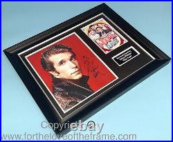 Henry Winkler Signed The Fonz Happy Days Photo Framed With Quote & Proof & COA