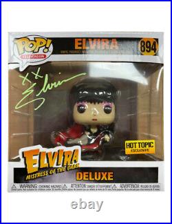 Hot Topic Large Elvira Funko Pop Signed by Cassandra Peterson 100% With COA