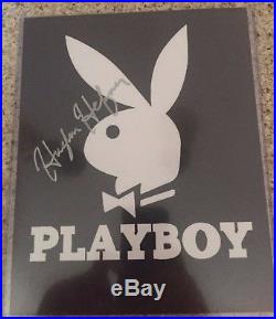 Hugh Hefner Autograph Playboy Bunny With COA