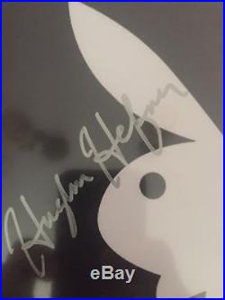 Hugh Hefner Autograph Playboy Bunny With COA