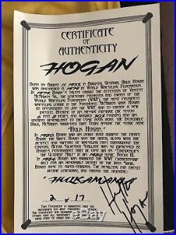 Hulk Hogan Ring Worn Trunks Tights Signed With CoA