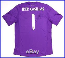 IKER CASILLAS Hand Signed Real Madrid Goalkeeper Jersey with COA Autograph