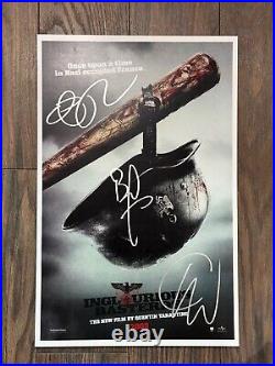 INGLORIOUS BASTERDS MOVIE POSTER 11x17 SIGNED & AUTHENTICATED with COA