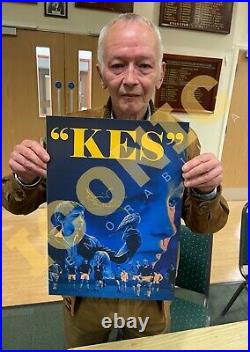 Iconic British Movie KES Signed David Dai Bradley Billy Casper Poster With COA