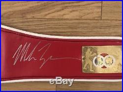 Iron Mike Tyson Signed Full Size Ibf Replica Boxing Championship Belt With Coa