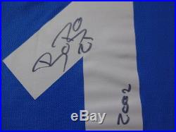 Italy #21 Vieri 100% Reliable Autographed Signed Jersey 2002 Kit NEW with COA