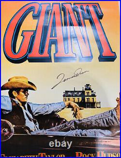 JAMES DEAN Autographed/Signed'The Giant' Movie Poster with COA Rare