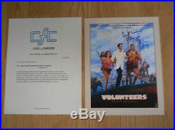 JOHN CANDY Volunteers Autographed 1985 World Premier Movie Program with COAs