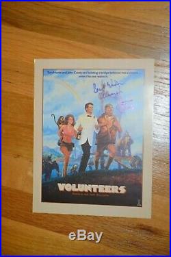 JOHN CANDY Volunteers Autographed 1985 World Premier Movie Program with COAs