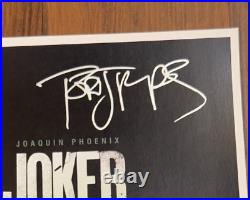 JOKER MOVIE POSTER 11x17 SIGNED & AUTHENTICATED with COA