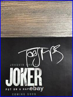 JOKER MOVIE POSTER 11x17 SIGNED & AUTHENTICATED with COA