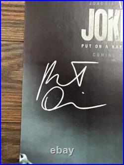 JOKER MOVIE POSTER 11x17 SIGNED & AUTHENTICATED with COA