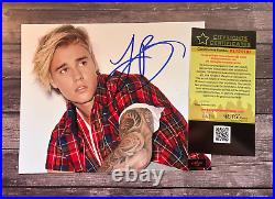 JUSTIN BIEBER Signed 8x10 Authentic Original Autograph with COA Certificate