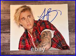 JUSTIN BIEBER Signed 8x10 Authentic Original Autograph with COA Certificate