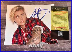 JUSTIN BIEBER Signed 8x10 Authentic Original Autograph with COA Certificate