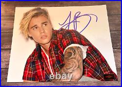 JUSTIN BIEBER Signed 8x10 Authentic Original Autograph with COA Certificate