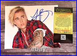 JUSTIN BIEBER Signed 8x10 Authentic Original Autograph with COA Certificate