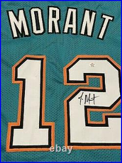Ja Morant Memphis Grizzlies Signed Autographed #12 Custom Jersey with COA