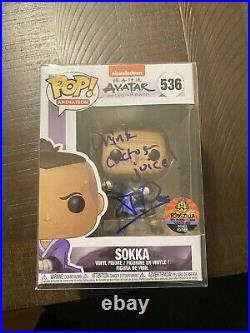 Jack De Sena Autographed Signed Avatar Last Airbender Sokka Funko Pop! With COA