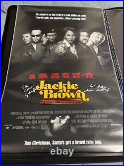 Jackie Brown original poster signed by Pam Grier with COA