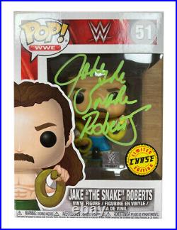 Jake The Snake Roberts Rare Chase Funko Pop Signed 100% Authentic With COA
