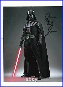 James Earl Jones Hand Signed Star Wars Darth Vader 10 X 8 Inch. Comes With Coa