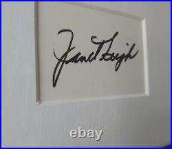Janet Leigh Psycho Hand Signed with COA Autograph Movie Print Framed New