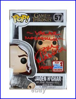 Jaqen H'Ghar Funko #57 Signed by Tom Wlaschiha in red 100% Authentic With COA