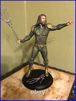 Jason Momoa Aquaman Statue Figure Hand Signed Autograph JSA COA With Box