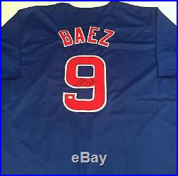 Javier Baez Autographed Signed Jersey with COA Chicago Cubs