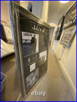 Jay Z Signed Display With LP Montage Aftal COA, Unbelievable, Very Large Item