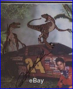 Jeff Gordon Autographed Jurassic Park cel with COA UNFRAMED