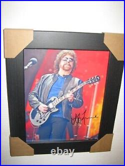 Jeff Lynne Hand Signed Photograph (8x10) Framed With CoA