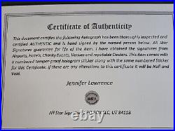 Jennifer Lawrence Certified Autograph With Coa