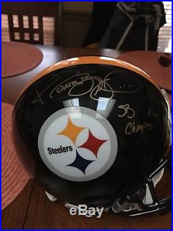 Jerome Bettis Autographed Full Size Helmet With COA