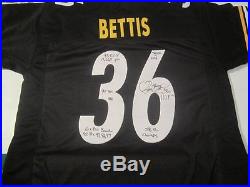 Jerome Bettis Pittsburgh Steelers Autographed jersey with inscriptions and COA