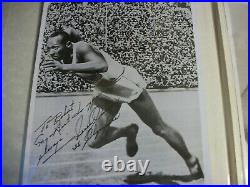 Jesse Owens autographed photo with COA